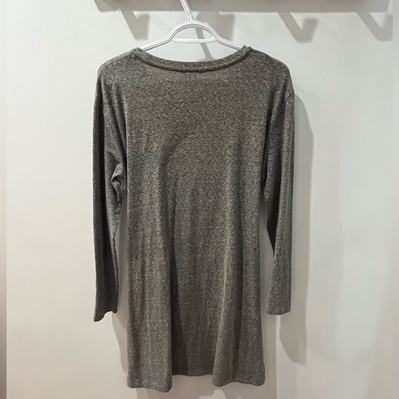 Club Monaco casual wrap dress- grey, M - Picture 3 of 4